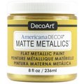 Deco Art Deco Art 233837 8 oz Matte Metallic Craft Paint - Gold 233837
